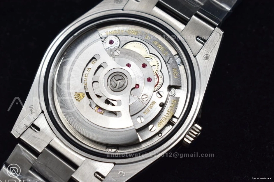 Dial Steel on SS Bracelet V President Arabic GMF 904L Markers A3255 Iced DayDate 40 Blue Cozy 710 0712